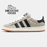 Женские кроссовки Adidas Campus 00s Grey Black, Кеды Адидас Кампус серые, Originals campus cloud