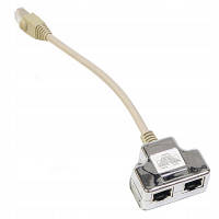 Разветвитель витой пары, UTP, cat.5e, 1*Male/RJ45-2*Femail/RJ45 Hypernet (YT4-U2-U2) ТЦ Арена ТЦ Арена