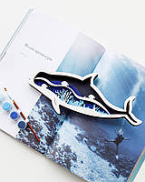 Набор для творчества 3д деревянная раскраска Дельфин