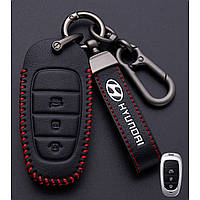 Чехол для автомобильных ключей Hyundai №11-4 Кнопки Эко кожа