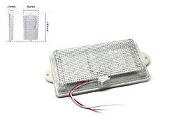 LED плафон салону універсальний SND-0015 24V 60 SMD 2835 WHITE із вимикачем. 190х94х25 мм
