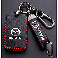 Чехол для автомобильных ключей Mazda №3-3 Кнопки Эко кожа