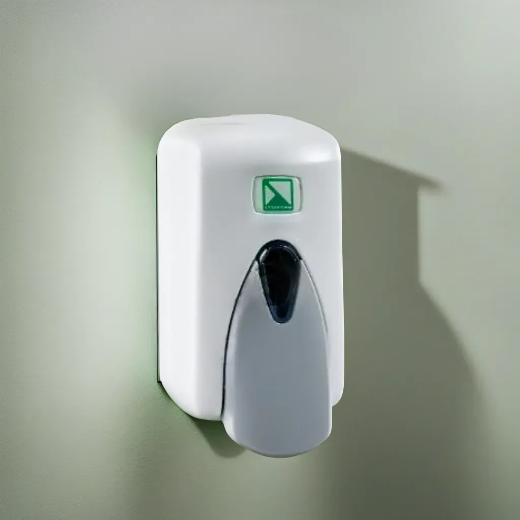 Гигиенический дозатор пенного мыла для мытья рук с резервуаром 500 мл, диспенсер механический настенный - фото 10 - id-p2092370316