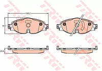 Колодки тормозные дисковые AUDI/SKODA/VW Q3/Karoq/Passat/Tiguan F 12, TRW (GDB2143)