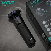 Електробритва для чоловіків роторна для вологого та сухого гоління водонепроникна VGR V-325