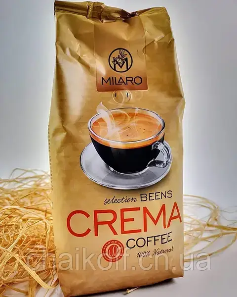 Кава в зернах Milaro Crema Coffee 1000 г (Іспанія)