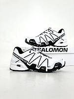 Мужские кроссовки Salomon SpeedCross White Black белого цвета