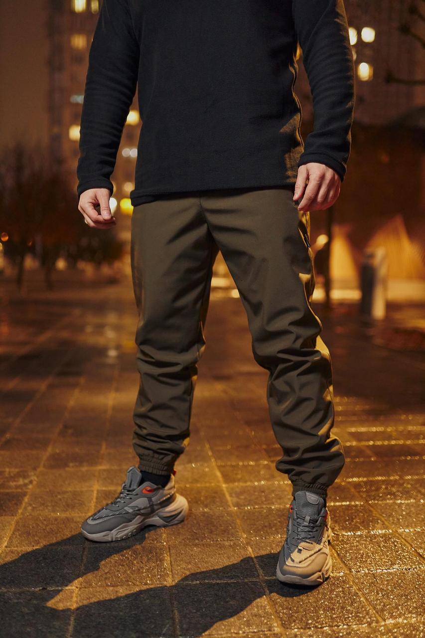 Штани SoftShell Basic хакі, фото 1