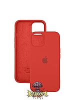 Чехол с закрытым низом на Айфон 15 Красный / Silicone Case для iPhone 15 Red