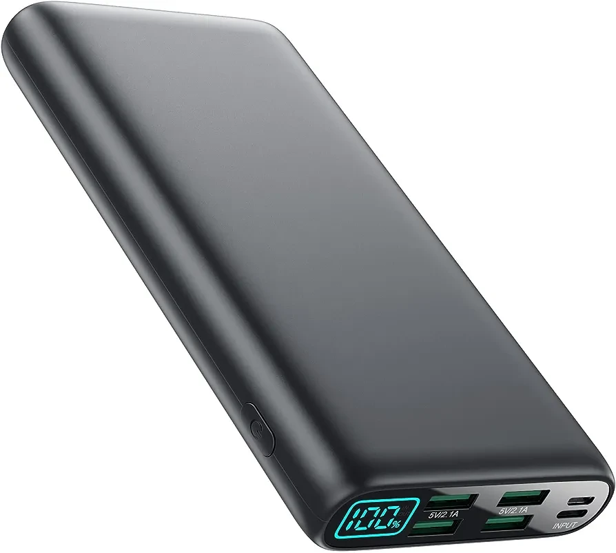 PowerBank Повербанк зарядний пристрій 38800 мАг, РК-дисплей Power Bank, 4 USB-виходи, резервна батарея