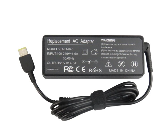 Зарядний пристрій для ноутбука 12,3-4,73 mm USB 4,5A 20V Lenovo 90W новий, фото 1