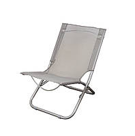 Пляжный складной стул со спинкой, серый (GP20022303 GRAY)