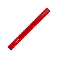 Лінійка пластикова, 30см, матова, бордова 7530-02-A