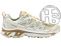 Женские кроссовки Salomon XT-6 Expanse Yellow Beige White Vanilla Desert L47154800