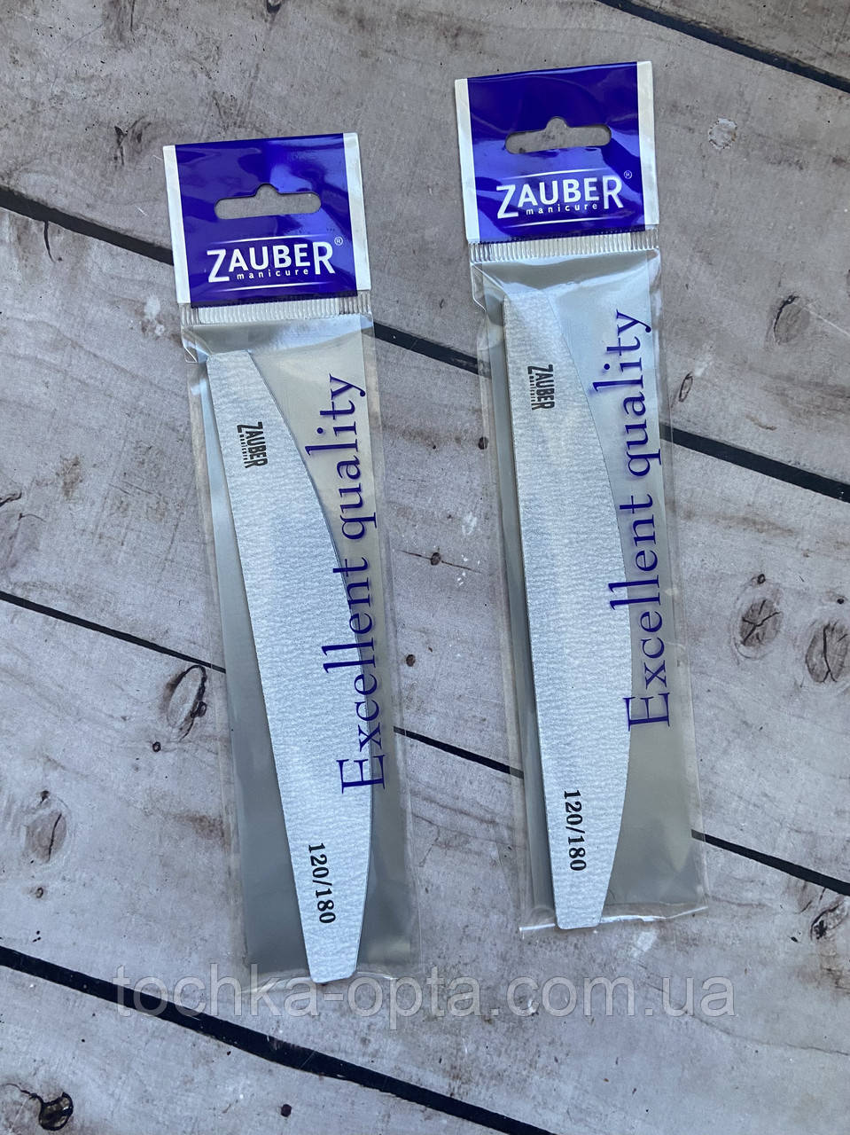 Пилка Zauber 120/180 сіра халф, фото 1