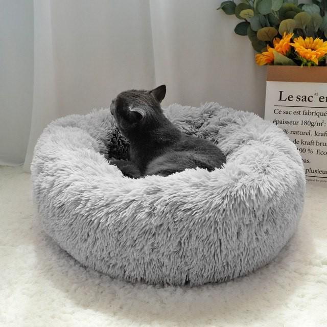 Ліжко для кота або собаки  сіре 45см