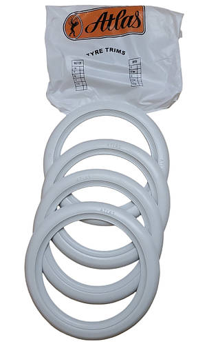 Флиппера на колеса Atlas R13 белые Турция вайтволлы, вайтбенды 5 см, 4 ...