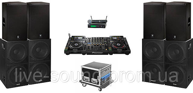 Оренда звукового обладнання: комплект DJ CLUB 10000W, фото 1
