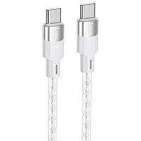 USB кабель Hoco X99 Crystal Junction Type-C to Type-C 60W (1.2m), Gray