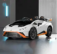 Детский электромобиль машина Lamborghini M 5034EBLR-1 дрифт колеса, MP3, USB, Пульт / белый