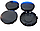 Ковпачки на диски, заглушки на литі диски 58 мм/55 мм чорні, фото 2