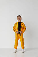 Спортивний костюм на замку з двунитки для хлопчика COSMIC Жовтий