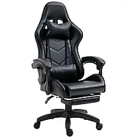 Кресло геймерское PLAYER черное игровое компьютерное офисное раскладное для ПК дома работы