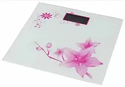 Ваги підлогові Domotec DT2015 до 180 кг Рожева квітка «H-s»