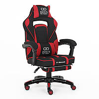 Комп‘ютерне крісло із тканини DEUS X-STREAM Чорно-червоний