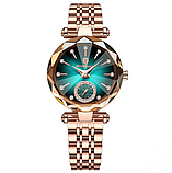 Модний жіночий нарядний стрілочний годинник з металевим ремінцем, фото 2