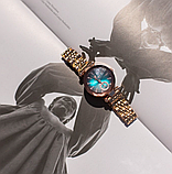 Модний жіночий нарядний стрілочний годинник з металевим ремінцем, фото 4