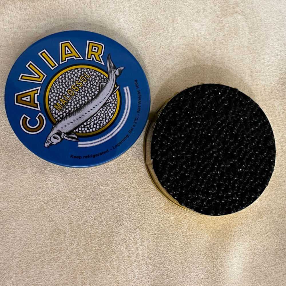 Черная осетровая икра Caviar Malossol 100g - фото 1 - id-p2092689330