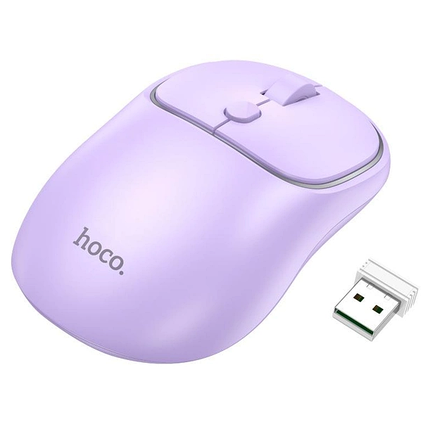 Бездротова миша Hoco GM25 Royal dual-mode business wireless mouse фіолетовий, фото 2