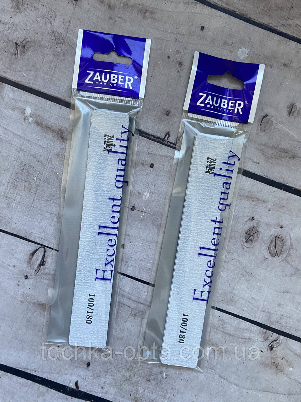 Пилка Zauber 100/180 сіра пряма широка