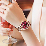 Наручний стрілочний кварцовий жіночий годинник з металевим ремінцем, фото 3