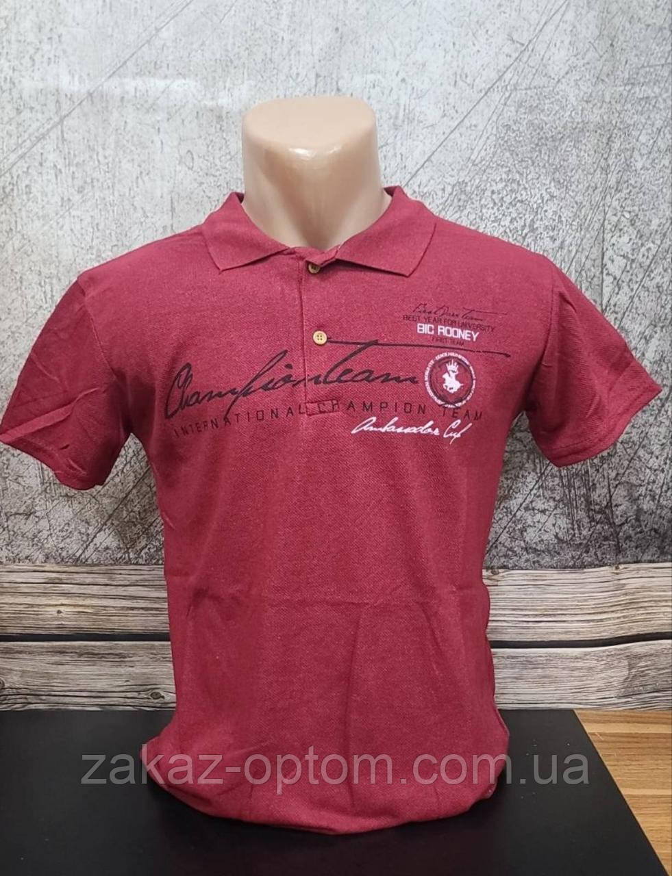 Футболка чоловіча поло гуртом (S-M-L-XL-2XL) Туреччина-115271