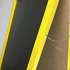 Штендер дерев'яний крейдовий, мимохід для написів крейдою або маркером 1000х600мм, жовтий, фото 3