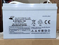 Аккумулятор АКБ 6-GFM(G)-100 12V 100Ah тип GEL для солнечной станции, Alicosolar