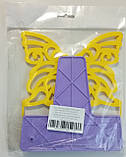 Підстава для книг та підручників №3 "Метелик" "Irbis" / жовто-фіолетова, фото 2