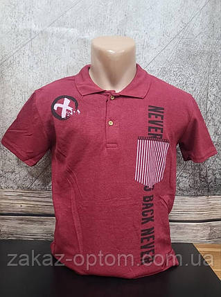 Футболка чоловіча поло гуртом (S-M-L-XL-2XL) Туреччина-115278, фото 1