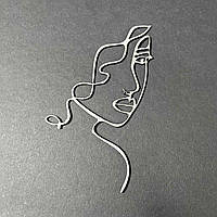 Акриловий топпер срібло Силует