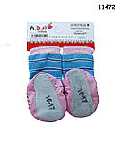 Домашні шкарпетки-тапочки "Ведмедики" для дівчинки. 10 см, фото 2