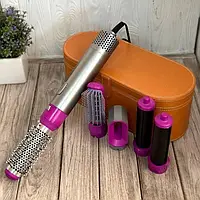 Багатофункційний фен стайлер HAIR BRUSH Styler з насадками для укладання волосся 5 в 1 надання об'єму