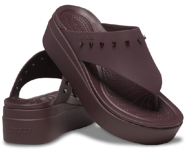 Crocs Brooklyn studded flip вьетнамки крокс женские на платформе W8 ...