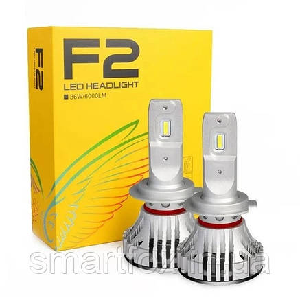 Автомобильные лампы LED F2 H7 Solar, фото 3