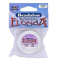 Еластичний шнур Elonga Beadalon White, 0.7 мм (25 м)