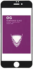 Захисне скло iPhone 6/6S з чорною рамкою 9H Golden Armor OG Full-Screen Full Glue без паковання без серветок