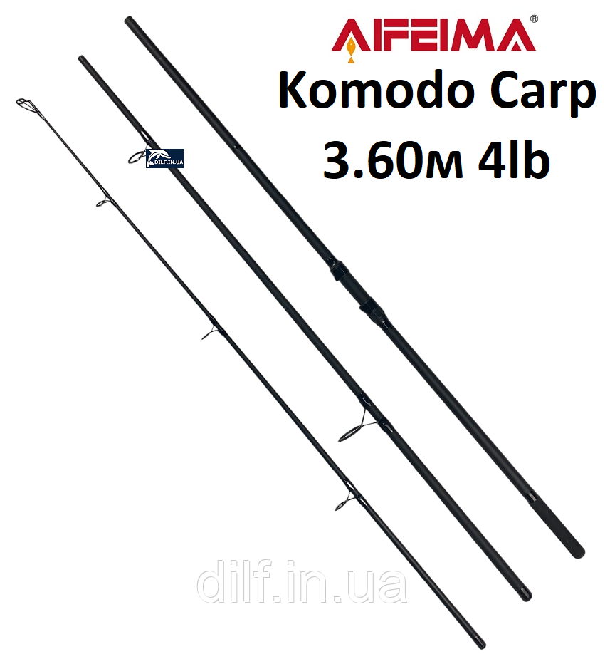 Коропове вудилище Feima Komodo Carp 3.60м 4lb (кільце 50мм) штекерне, 3 секції