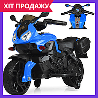 Детский мотоцикл на аккумуляторе Bambi M 4080EL-4 синий