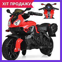 Детский мотоцикл на аккумуляторе Bambi M 4080EL-3 красный